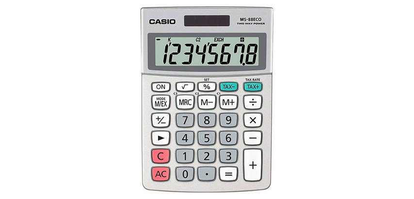 Bureau rekenmachine Casio MS-88 Eco