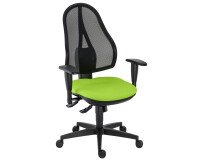Silla de oficina Holly sincronizado verde con reposabrazos 3D