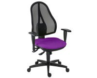 Silla de oficina Holly sincronizado violeta con reposabrazos 3D
