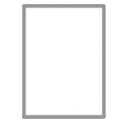 Marco adhesivo porta anuncio Magneto 50 x 70 cm gris plata