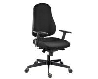 Silla de oficina June tejido con reposabrazos 3D