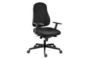 Silla de oficina June tejido con reposabrazos 3D