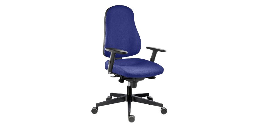 Chaise de bureau confort Bizzi adapté aux grandes tailles avec accoudoirs réglables 3D