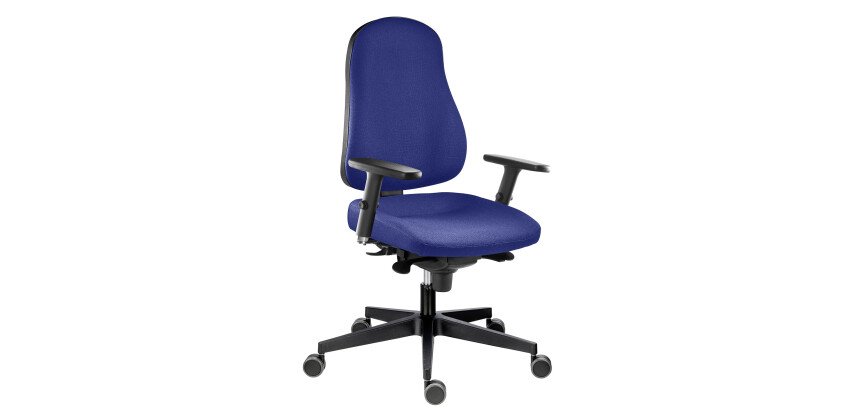 Chaise de bureau confort Bizzi adapté aux grandes tailles avec accoudoirs réglables 3D