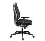 Chaise de bureau confort Bizzi adapté aux grandes tailles avec accoudoirs réglables 3D