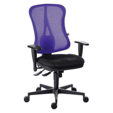 Silla de oficina Andrio con reposabrazos 3D