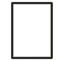 Marco adhesivo porta anuncio Magneto 63,6 x 46,2 cm Negro