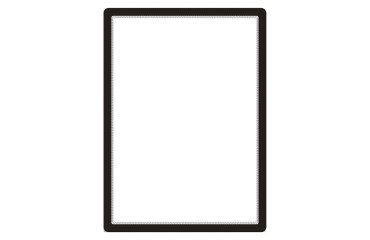 Marco adhesivo porta anuncio Magneto 63,6 x 46,2 cm Negro