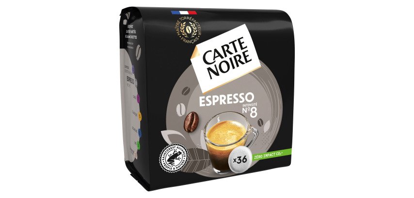 Pack 2 boxes with 36 coffee capsules Carte Noire Espresso n°8 + 1 for free