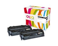 Pack 2 tóneres Owa compatibles con HP 80X (CE280XD) negro
