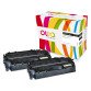 Pack 2 tóneres Owa compatibles con HP 80X (CE280XD) negro
