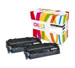 Pack 2 toners Owa compatibles HP 80X - CE280XD noirs pour imprimante laser