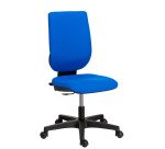 Office chair NAO fabric - height-adjustable backrest - with or without armrests - Synchronous or Permanent contact mechanism - Black feet