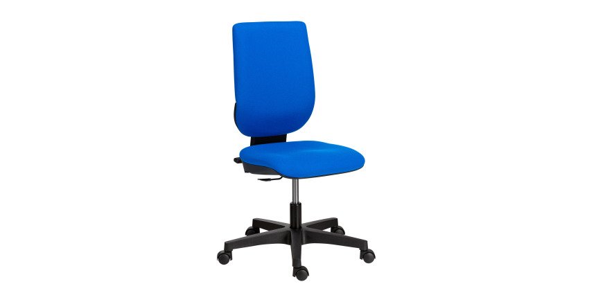 Office chair NAO fabric - height-adjustable backrest - with or without armrests - Synchronous or Permanent contact mechanism - Black feet