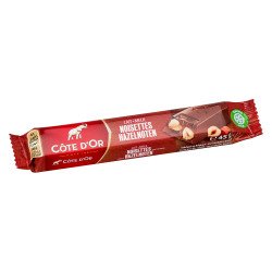 Barre chocolatée lait et noisettes Côte d'Or - 45 g