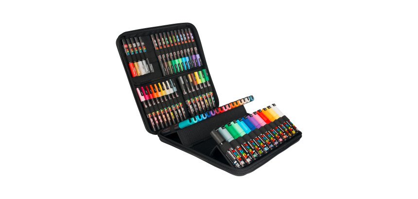 Mallette Posca couleurs et pointes assorties - Mallette de 60