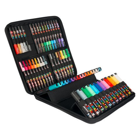 Rotulador Posca colores y puntas surtidas - Maletín de 60