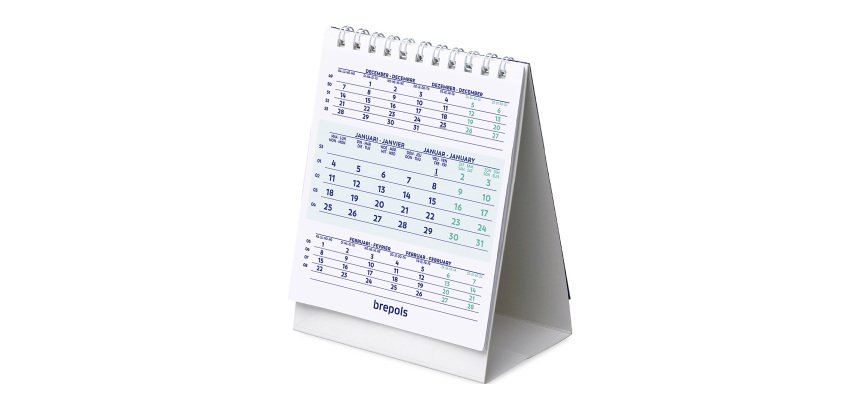 Schreibtischkalender Brepols 2027