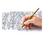 Pack de 12 crayons noirs à papier HB + une gomme offerte