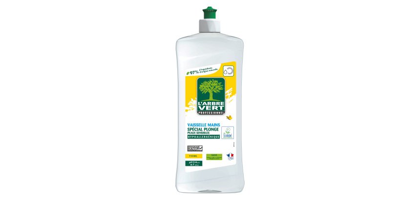 Liquide vaisselle mains Arbre Vert peaux sensibles - Flacon 750 ml