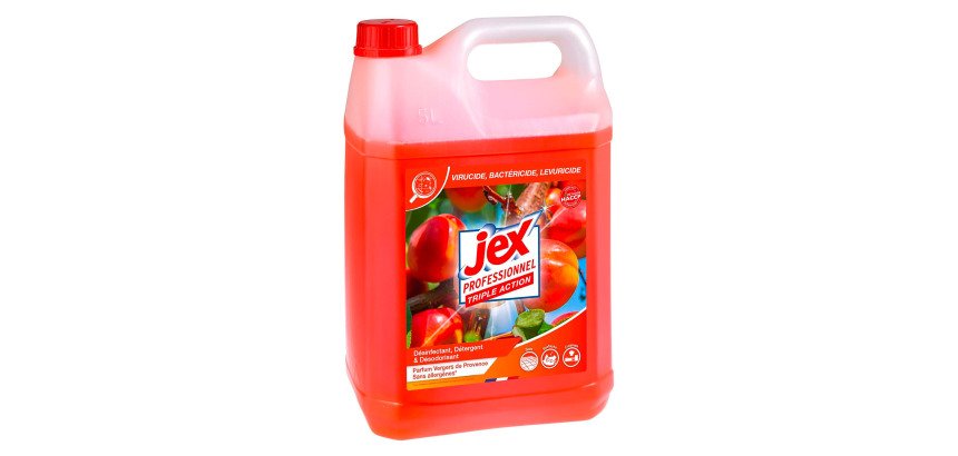 Nettoyant désinfectant Jex professionnel Triple Action Vergers de Provence - Bidon de 5 L