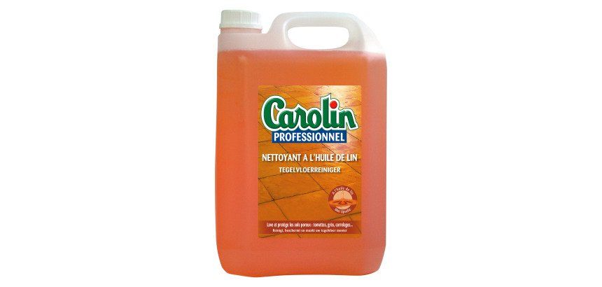 Nettoyant carrelage Carolin huile de lin - Bidon de 5 litres