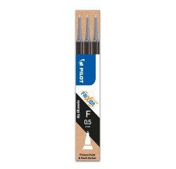 Recharge pour stylo Pilot FriXion Point pointe fine 0,5 mm - Pochette de 3