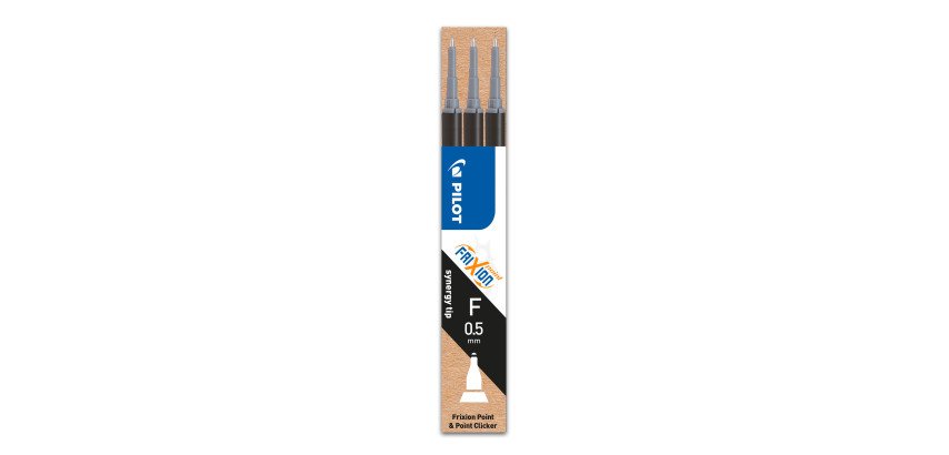 Recharge pour stylo Pilot FriXion Point pointe fine 0,5 mm - Pochette de 3