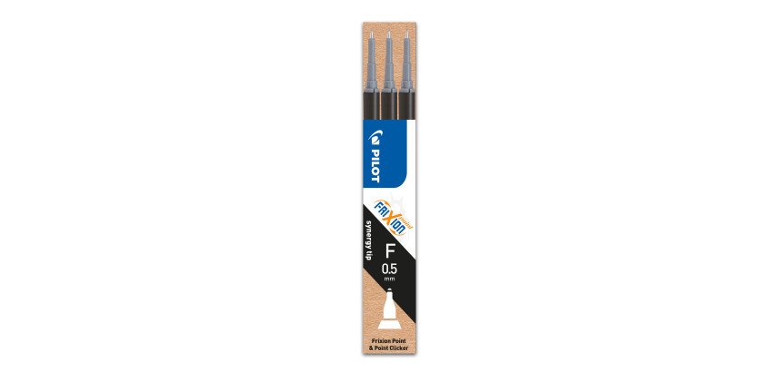 Recharge pour stylo Pilot FriXion Point pointe fine 0,5 mm - Pochette de 3