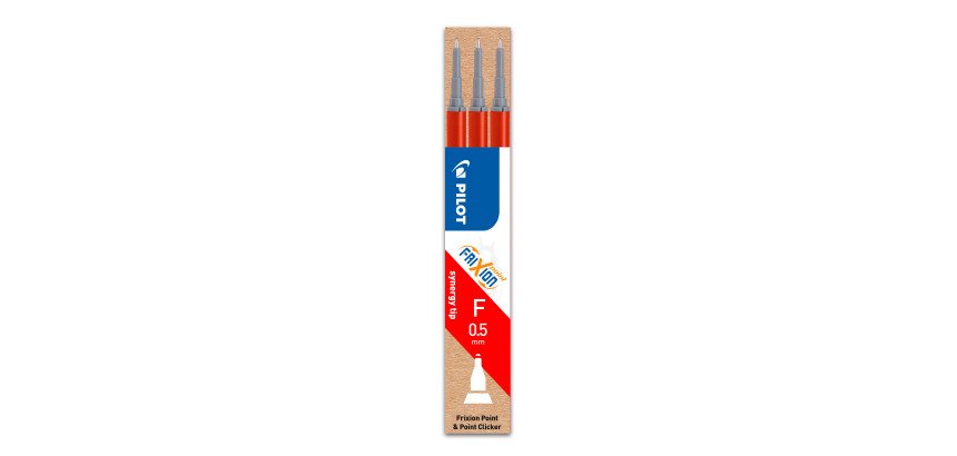 Recharge pour stylo Pilot FriXion Point pointe fine 0,5 mm - Pochette de 3