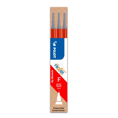 Recarga FriXion Point punta fina 0,5 mm Bolsa de 3 rojo