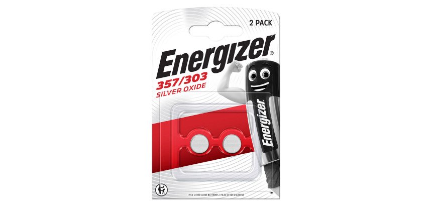 Blister 2 piles Energizer SR44 357