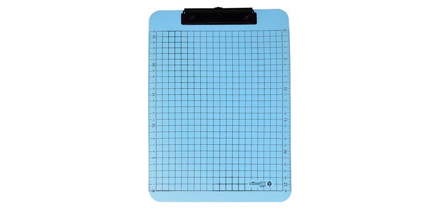 Portablocs con pinza colores pastel A4