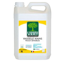Liquide vaisselle mains Arbre Vert écologique mains sensibles - Bidon de 5 litres