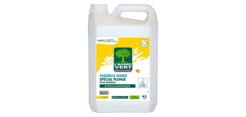 Liquide vaisselle mains Arbre Vert écologique mains sensibles - Bidon de 5 litres