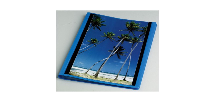 Protège-documents personnalisables Viquel Essentiel Recyclé polypropylène translucide A4 40 pochettes - 80 vues - couleur