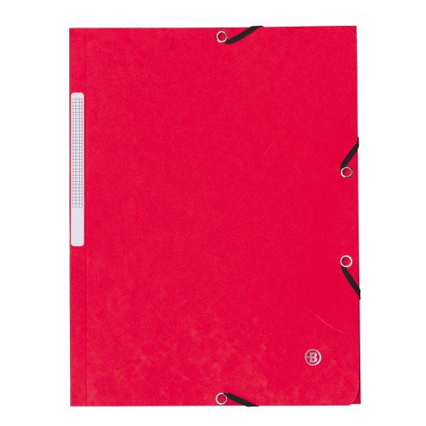 Carpetas de 3 solapas cartón 450 g A4 color Rojo