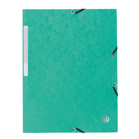 Carpetas de 3 solapas cartón 450 g A4 color Verde