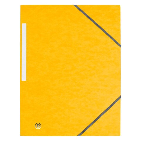 Carpetas de 3 solapas cartón 450 g A4 color Amarillo