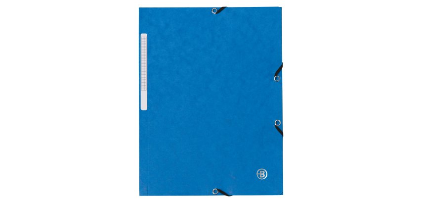 Chemise à élastique 3 rabats carte Bruneau 24 x 32 cm dos 2 cm couleur classique