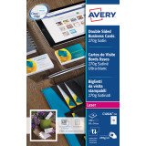 Pak van 100 visitekaartjes laser  Avery Quick and Clean - 85 x 54 mm - 270 g