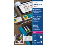 Tarjetas de visita láser Avery Quick and Clean C32026 85 x 54 mm 270 g blancos - Paquete de 100
