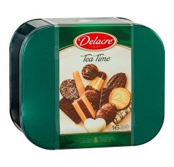 Karton 1kg gemischtes Gebäck Delacre Tea Time