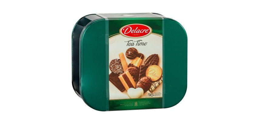Assortiment de biscuits Tea Time Delacre - Boîte métal 1 kg