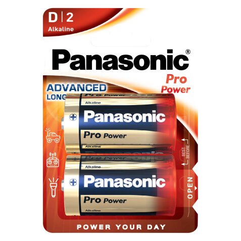 Pilas D LR20  Pro Power  Panasonic - Blister de 2