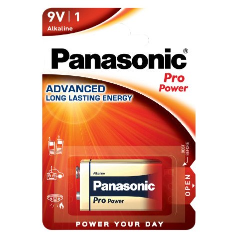 Pila LR61 de 9V Pro Power Panasonic - Blister de 1 pila