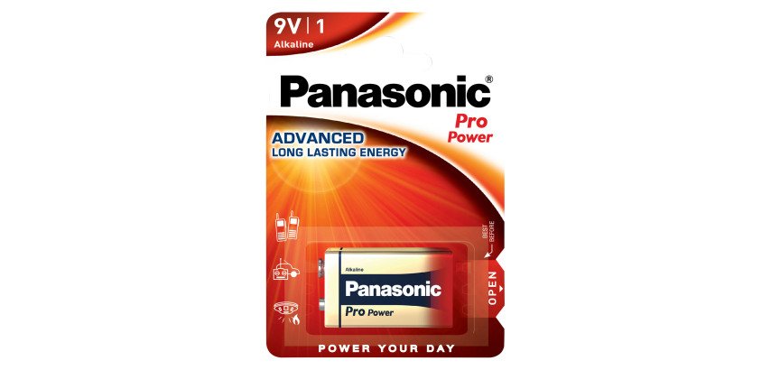 Pila LR61 de 9V Pro Power Panasonic - Blíster de 1 pila