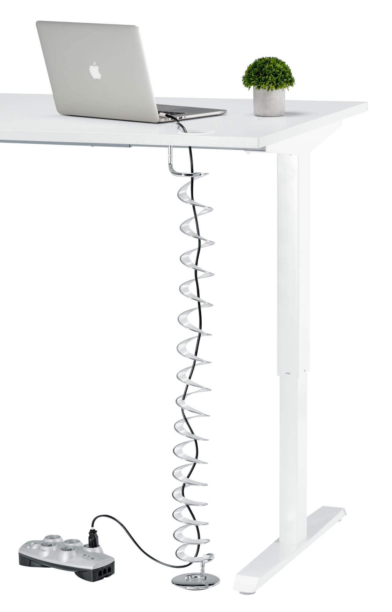 Goulotte passe-câbles verticale H 58 cm - Team line, tout le mobilier.