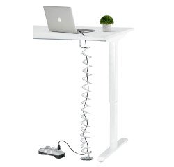Vertical expandable universal cable duct from 68 to 110 cm
