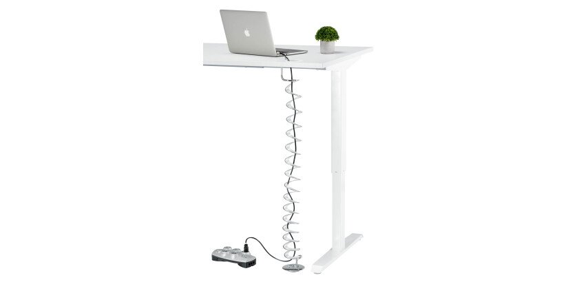 Goulotte passe-câbles verticale extensible universelle de 68 à 110 cm